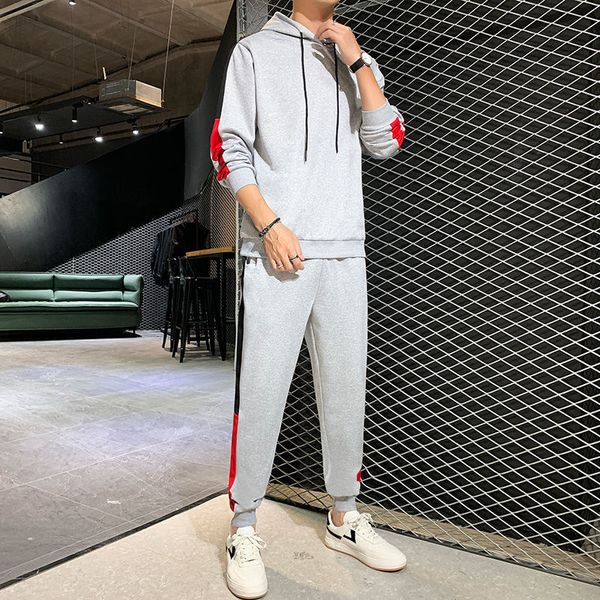 2021 new spring the new stripe male suit pants long gray sleeve training of two parts gym dcio
2021 new spring the new stripe male suit pants long gray sleeve training of two parts gym dcio