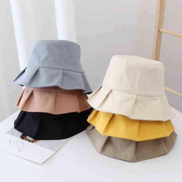 new ruffles women sun hats female summer solid bucket hat lady pure color panama cotton outdoor fisherman hat visor basin cap g220311, Blue;gray
new ruffles women sun hats female summer solid bucket hat lady pure color panama cotton outdoor fisherman hat visor basin cap g220311, Blue;gray