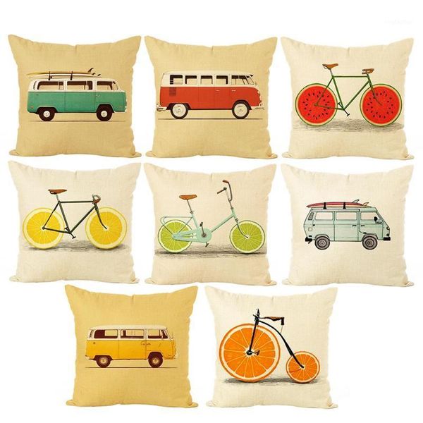 pillow case 1pc fruit bike/bus printed cushion cover linen square decorative pillowcases home cafe sofa bed car decor1
pillow case 1pc fruit bike/bus printed cushion cover linen square decorative pillowcases home cafe sofa bed car decor1