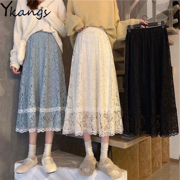 black white lace long skirt women fashion 2020 winter korea style cute elegant office a-line skirt female lady office streetwear1
black white lace long skirt women fashion 2020 winter korea style cute elegant office a-line skirt female lady office streetwear1