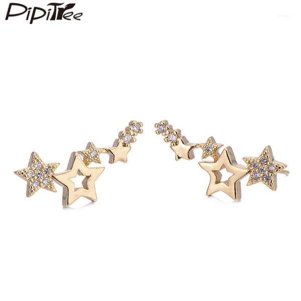 stud pipitree trendy stars earrings for women girls copper rose gold color clear cubic zirconia punk hip hop jewelry1, Golden;silver
stud pipitree trendy stars earrings for women girls copper rose gold color clear cubic zirconia punk hip hop jewelry1, Golden;silver