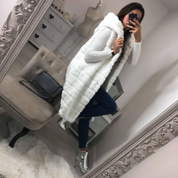 женщины длинные без рукавов hoodies искусственного меха пальто жилет зимняя куртка casaco féminin женский осень ватки плюша весте femme, Black;white
женщины длинные без рукавов hoodies искусственного меха пальто жилет зимняя куртка casaco féminin женский осень ватки плюша весте femme, Black;white