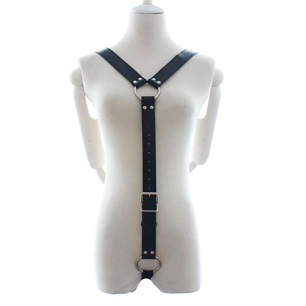 mens male black leather y body harness pu full chest gothic costume restraint set kg-260, Gray
mens male black leather y body harness pu full chest gothic costume restraint set kg-260, Gray