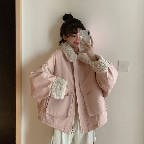 new cotton clothing, wool collar, quilted, women's winter clothes, zipper, thick cotton, quilted jacket ozpl, Black
new cotton clothing, wool collar, quilted, women's winter clothes, zipper, thick cotton, quilted jacket ozpl, Black