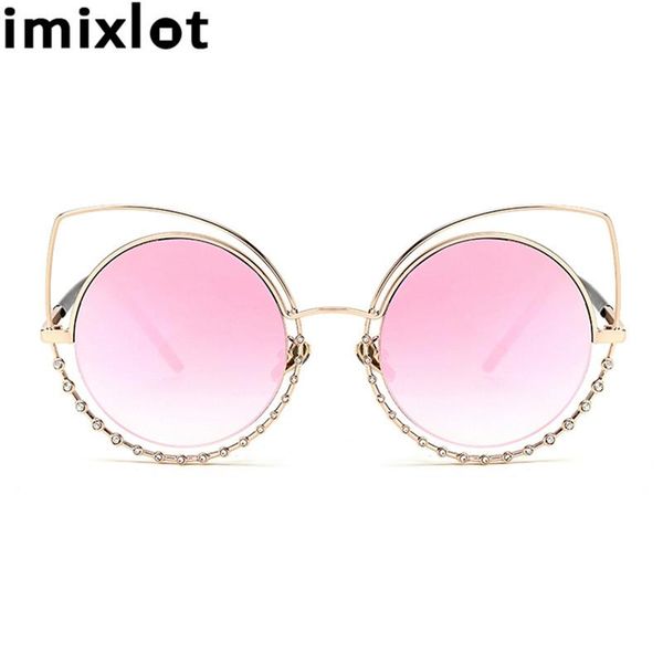 imixlot fashion cat eye sunglasses women coating reflective mirror diamond decoration glasses female shades uv400, White;black
imixlot fashion cat eye sunglasses women coating reflective mirror diamond decoration glasses female shades uv400, White;black