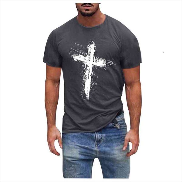 mens t shirt men clothing cross printed plus size harajuku short sleeve slim t-shirt summer casual o neck fitness top, Gray
mens t shirt men clothing cross printed plus size harajuku short sleeve slim t-shirt summer casual o neck fitness top, Gray