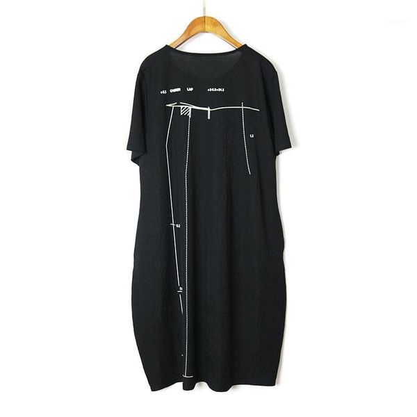europe style loose plus size print black casual short sleeve tidal personality dress 2020 summer women dress v9121, Black;gray
europe style loose plus size print black casual short sleeve tidal personality dress 2020 summer women dress v9121, Black;gray