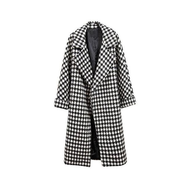 winter women plaid wool coat women oversize long woolen coats add cotton overcoat wool plus size checked coats female jackets, Black
winter women plaid wool coat women oversize long woolen coats add cotton overcoat wool plus size checked coats female jackets, Black