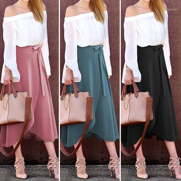 women's midi vestidos zanzea 2020 women irregular hem stylish skirts high waist split lace-up midi skirts female casual faldes1, Black
women's midi vestidos zanzea 2020 women irregular hem stylish skirts high waist split lace-up midi skirts female casual faldes1, Black
