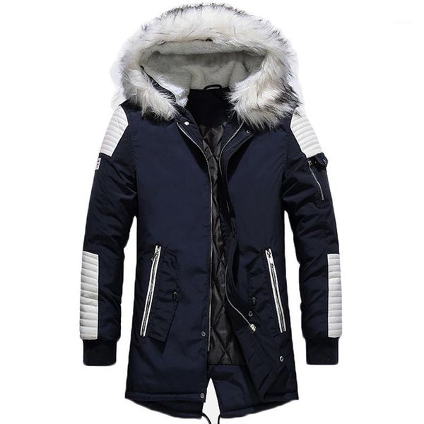 fashion white fur collar long coat men winter casual patchwork color thicken warm parka outwear windbreaker overcoat clothes1, Black
fashion white fur collar long coat men winter casual patchwork color thicken warm parka outwear windbreaker overcoat clothes1, Black