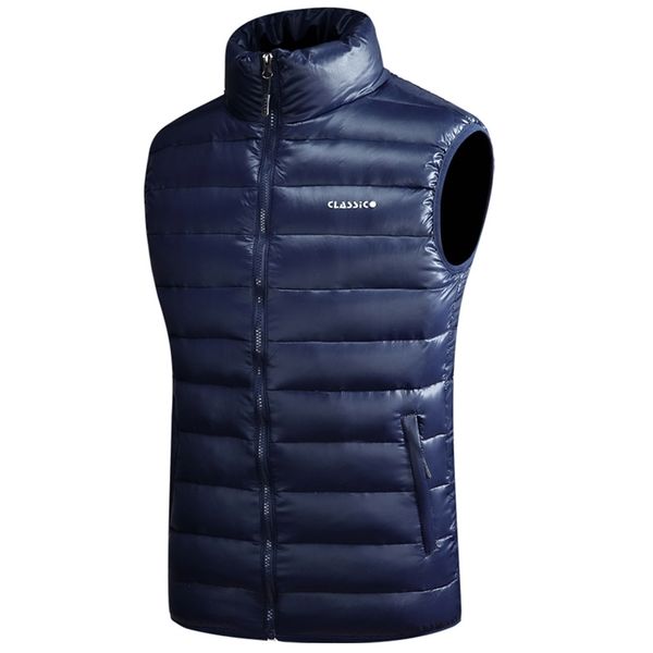 winter warm down vest for men autumn casual male white duck down parka sleeveless jacket varsity mens thick ultralight waistcoat 201204, Black
winter warm down vest for men autumn casual male white duck down parka sleeveless jacket varsity mens thick ultralight waistcoat 201204, Black
