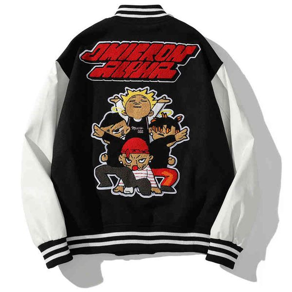 japanese streetwear varsity jacket men oversized anime embroidery patchwork baseball uniform woman harajuku bomber autumn, Black;brown
japanese streetwear varsity jacket men oversized anime embroidery patchwork baseball uniform woman harajuku bomber autumn, Black;brown