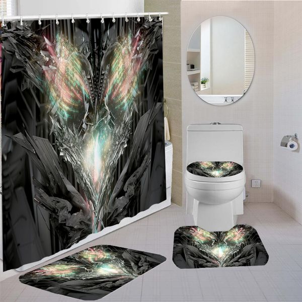3d printed psychedelic horror shower curtain set 4 pcs with non slip rug bath mat carpet toilet lid cover home decoration
3d printed psychedelic horror shower curtain set 4 pcs with non slip rug bath mat carpet toilet lid cover home decoration