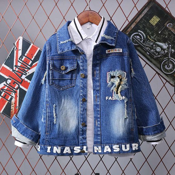 children's 2020 autumn spring wear and denim korean version foreign primary school students letter et boys handsome long sve cardigan, Black
children's 2020 autumn spring wear and denim korean version foreign primary school students letter et boys handsome long sve cardigan, Black