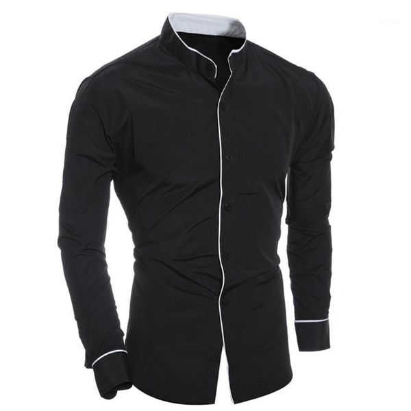 jaycosin shirt personality fashion men's solid color slim long-sleeved shirt men's business casual suit1, White;black
jaycosin shirt personality fashion men's solid color slim long-sleeved shirt men's business casual suit1, White;black