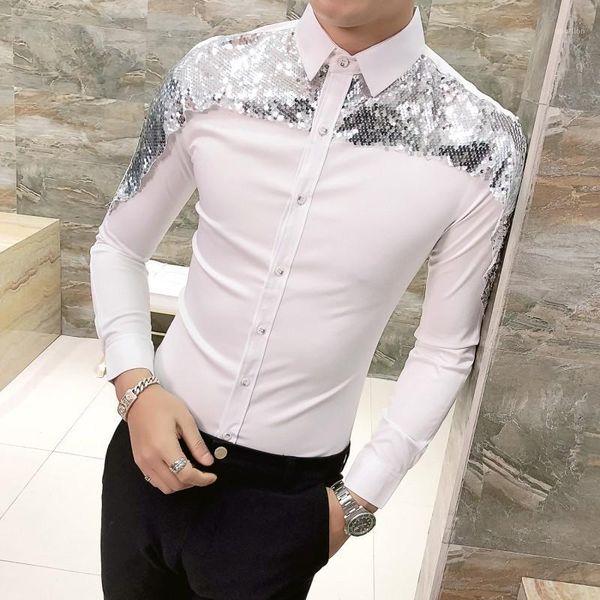 men's dress shirts spring 2021 korean man shirt long sleeve camisa masculina men clothes split joint homem1, White;black
men's dress shirts spring 2021 korean man shirt long sleeve camisa masculina men clothes split joint homem1, White;black