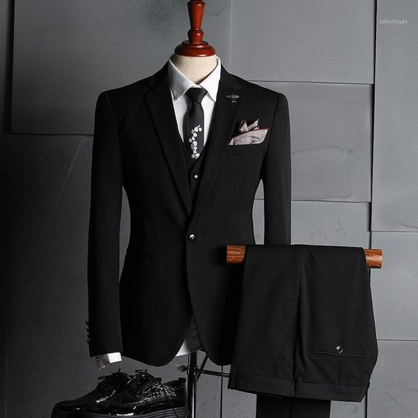 men's suits & blazers mens wedding italian design black smoking tuxedo jacket 3 piece groom terno for menbusiness blazer1, White;black
men's suits & blazers mens wedding italian design black smoking tuxedo jacket 3 piece groom terno for menbusiness blazer1, White;black