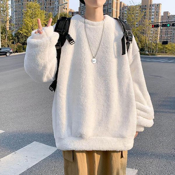 men's hoodies & sweatshirts men sweatshirt fall winter plus velvet thicken coat double-sided lamb o neck pullover loose warm casual sol, Black
men's hoodies & sweatshirts men sweatshirt fall winter plus velvet thicken coat double-sided lamb o neck pullover loose warm casual sol, Black