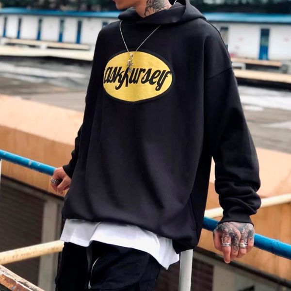 print hoodies men and women oversize fleece sweatshirt streetwear loose hoody, Black
print hoodies men and women oversize fleece sweatshirt streetwear loose hoody, Black