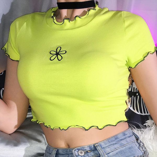 ladies crop short sleeve t shirts women casual tees summer cropped fashion slim short t shirt, White
ladies crop short sleeve t shirts women casual tees summer cropped fashion slim short t shirt, White
