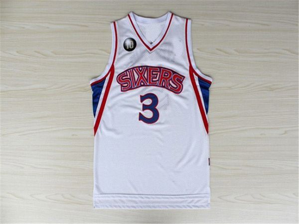vintage men's 3 iverson chamberlain julius owen basketball jersey blue red white customize any name and number, Black
vintage men's 3 iverson chamberlain julius owen basketball jersey blue red white customize any name and number, Black