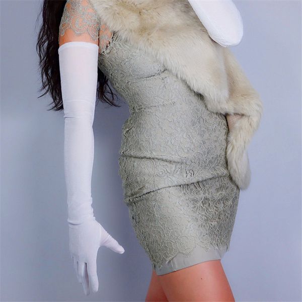 2020 new velvet 70cm 28" extra long opera stretchy white touchscreen sensitive women velour gloves, Blue;gray
2020 new velvet 70cm 28" extra long opera stretchy white touchscreen sensitive women velour gloves, Blue;gray