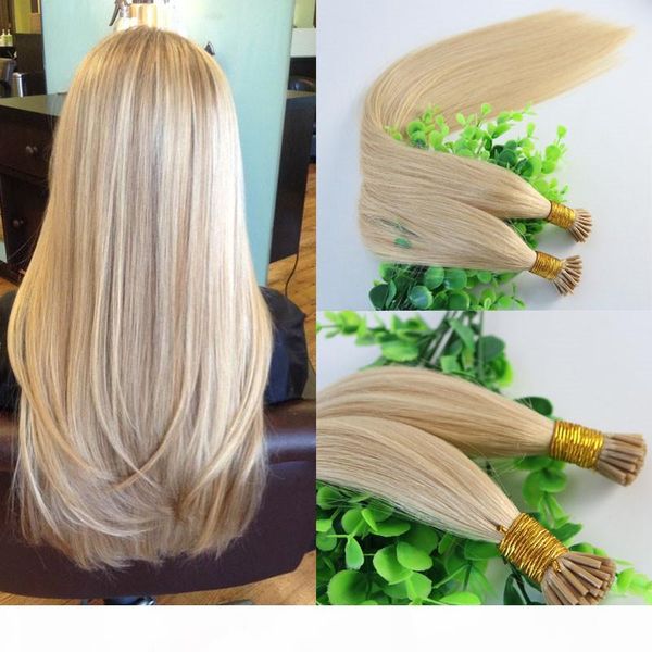 i-tip brazilian human hair extensions light blonde 100strands 100gram 24# straight keratin stick human hair extensions
i-tip brazilian human hair extensions light blonde 100strands 100gram 24# straight keratin stick human hair extensions