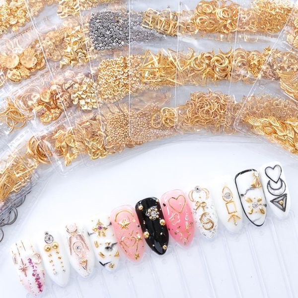 nail art decorations 1 pack gold silver stud metal sea shell starfish star small irregular beads for 3d decoration stone in diy tips, Silver;gold
nail art decorations 1 pack gold silver stud metal sea shell starfish star small irregular beads for 3d decoration stone in diy tips, Silver;gold
