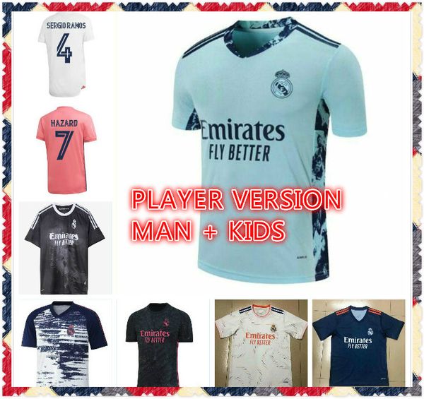 fans / player real madrid soccer jersey 2020 2021 2022 hazard sergio ramos benzema vinicius camiseta football shirt uniforms men + kids kit, Black;yellow
fans / player real madrid soccer jersey 2020 2021 2022 hazard sergio ramos benzema vinicius camiseta football shirt uniforms men + kids kit, Black;yellow