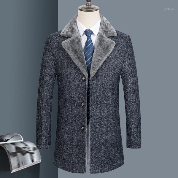 male cloth coat 2020 middle-aged men's winter leisure wool single-breasted man cloth coat dust lapels1, Black
male cloth coat 2020 middle-aged men's winter leisure wool single-breasted man cloth coat dust lapels1, Black