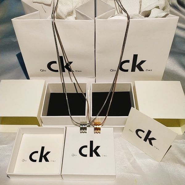 ck necklace lovers a couple of men and women small waist pendants simple clavicle chain fashion net red students give gifts, Silver
ck necklace lovers a couple of men and women small waist pendants simple clavicle chain fashion net red students give gifts, Silver