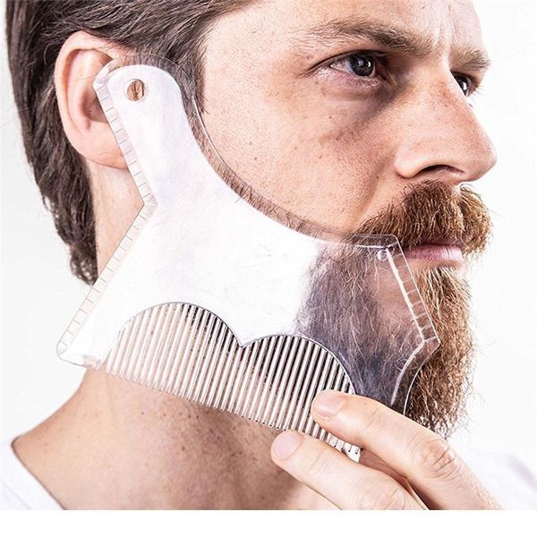 1pc new men beard shaping template beards comb styling shaper hair beard trim shaving guide tool makeup beauty t wmtmnm, Silver
1pc new men beard shaping template beards comb styling shaper hair beard trim shaving guide tool makeup beauty t wmtmnm, Silver