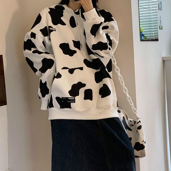 deeptown cow print oversized hoodie autumn cotton korean style sweatshirt women loose long sleeve streetwear plus size pullover, Black
deeptown cow print oversized hoodie autumn cotton korean style sweatshirt women loose long sleeve streetwear plus size pullover, Black