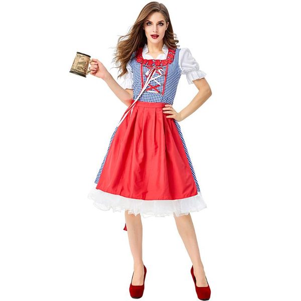 bavarian beer woman girl costume oktoberfest festival carnival party fancy dress halloween costume for adult, Silver
bavarian beer woman girl costume oktoberfest festival carnival party fancy dress halloween costume for adult, Silver