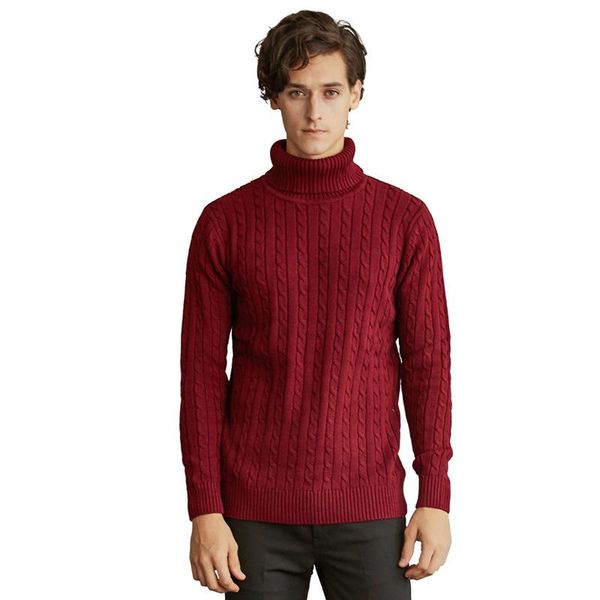 men's autumn and winter solid color casual sweater with plush warmth korean slim high collar knitted sweater, White;black
men's autumn and winter solid color casual sweater with plush warmth korean slim high collar knitted sweater, White;black