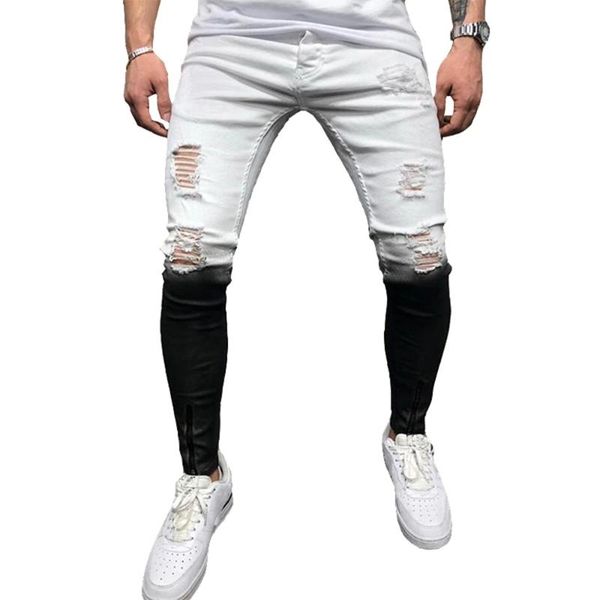 men's jeans skinny men gradient color plus size mens ripped stretchy sllim trousers white black casual denim pants, Blue
men's jeans skinny men gradient color plus size mens ripped stretchy sllim trousers white black casual denim pants, Blue