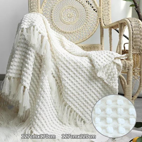 blankets portable travel white knitted blanket with tassels chenille air condition leisure soft warm sofa throw cover
blankets portable travel white knitted blanket with tassels chenille air condition leisure soft warm sofa throw cover