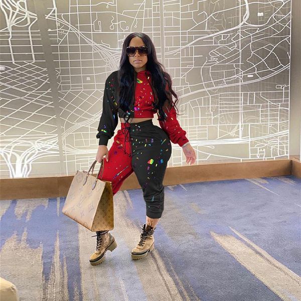 women fashion contrast color patchwork printed long sleeve hoodies and pants casual two piece set szf-60611, Gray
women fashion contrast color patchwork printed long sleeve hoodies and pants casual two piece set szf-60611, Gray