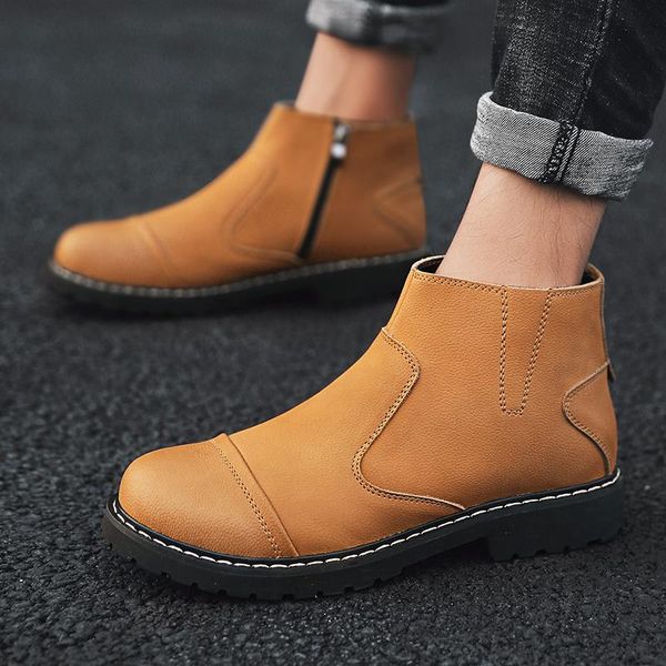 brand outdoor genuine leather casual men boots comfortable luxury retro trend fashion, Black
brand outdoor genuine leather casual men boots comfortable luxury retro trend fashion, Black