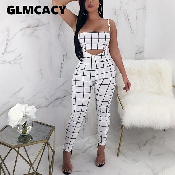 women 2 pieces outfits plaid tube and bodycon suspenders pants summer chic streetwear night party clubwear t200603, White
women 2 pieces outfits plaid tube and bodycon suspenders pants summer chic streetwear night party clubwear t200603, White