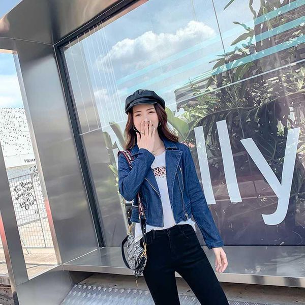 women's jackets spring women fashion slim water wash oblique zipper motorcycle style denim jacket female trendy short design jean outer, Black;brown
women's jackets spring women fashion slim water wash oblique zipper motorcycle style denim jacket female trendy short design jean outer, Black;brown