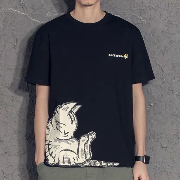 2020 black hip hop футболка мужчины японский cat tshirt harajuku streetwear tshirt вскользь с коротким рукавом лето топы футболки мужской, White;black
2020 black hip hop футболка мужчины японский cat tshirt harajuku streetwear tshirt вскользь с коротким рукавом лето топы футболки мужской, White;black