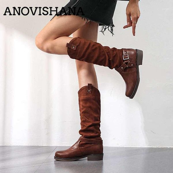 boots anovishana large size 34-48 retro western knee high for women buckle pleated shoes woman vintage slouchy booties bottines1, Black
boots anovishana large size 34-48 retro western knee high for women buckle pleated shoes woman vintage slouchy booties bottines1, Black