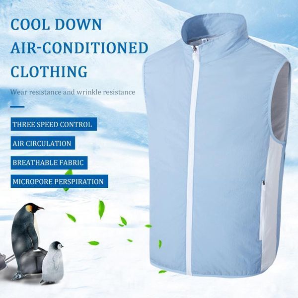 summer cooling air-conditioning clothing charging refrigeration vest leisure fishing clothing breathable sweat-absorbent cooling1, Gray;blue
summer cooling air-conditioning clothing charging refrigeration vest leisure fishing clothing breathable sweat-absorbent cooling1, Gray;blue
