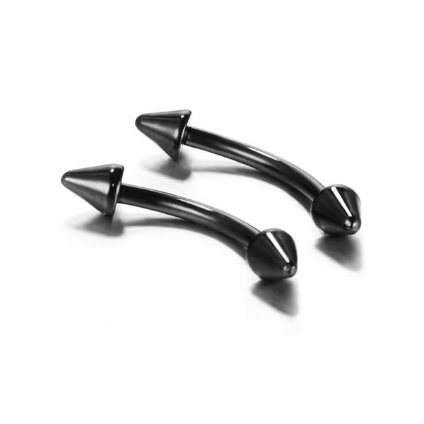 modrsa 2pcs/lot double spike ball eyebrow ring anodized curved barbell eyebrow ring stainless steel helix piercing body jewelry q qyllvg, Silver
modrsa 2pcs/lot double spike ball eyebrow ring anodized curved barbell eyebrow ring stainless steel helix piercing body jewelry q qyllvg, Silver