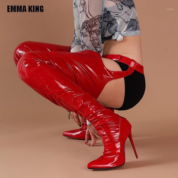 boots pointed toe women's winter high lady red patent leather over the knee autumn heels shoes women woman1, Black
boots pointed toe women's winter high lady red patent leather over the knee autumn heels shoes women woman1, Black