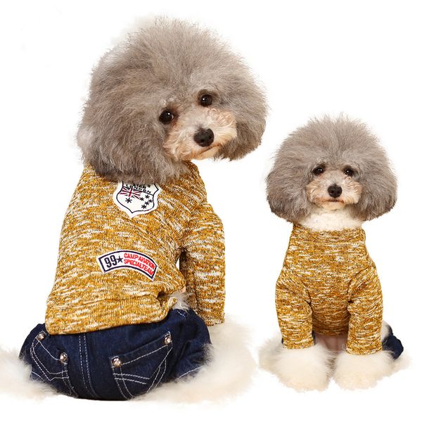 

sweaters autumn colors dog clothes coats small chihuahua teddy costume fall outfit classic cachorro roupa pet camisola 70c0102