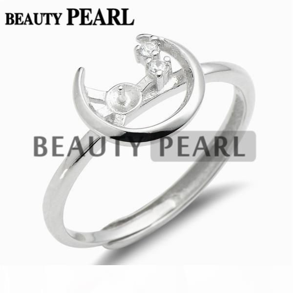 moon ring semi mount for pearl settings 925 sterling silver blanks diy jewelry making 5 pieces, Slivery;crystal
moon ring semi mount for pearl settings 925 sterling silver blanks diy jewelry making 5 pieces, Slivery;crystal
