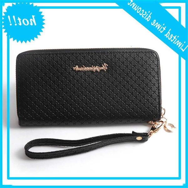 women portfolios clutch lady wristband handbags long money bag women's wallets, Red;black
women portfolios clutch lady wristband handbags long money bag women's wallets, Red;black