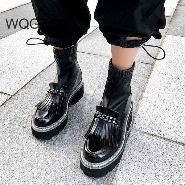 boots 2021 british style winter shoes women's motorcycle genuine leather thick bottom metal chains fringe mid-calf, Black
boots 2021 british style winter shoes women's motorcycle genuine leather thick bottom metal chains fringe mid-calf, Black